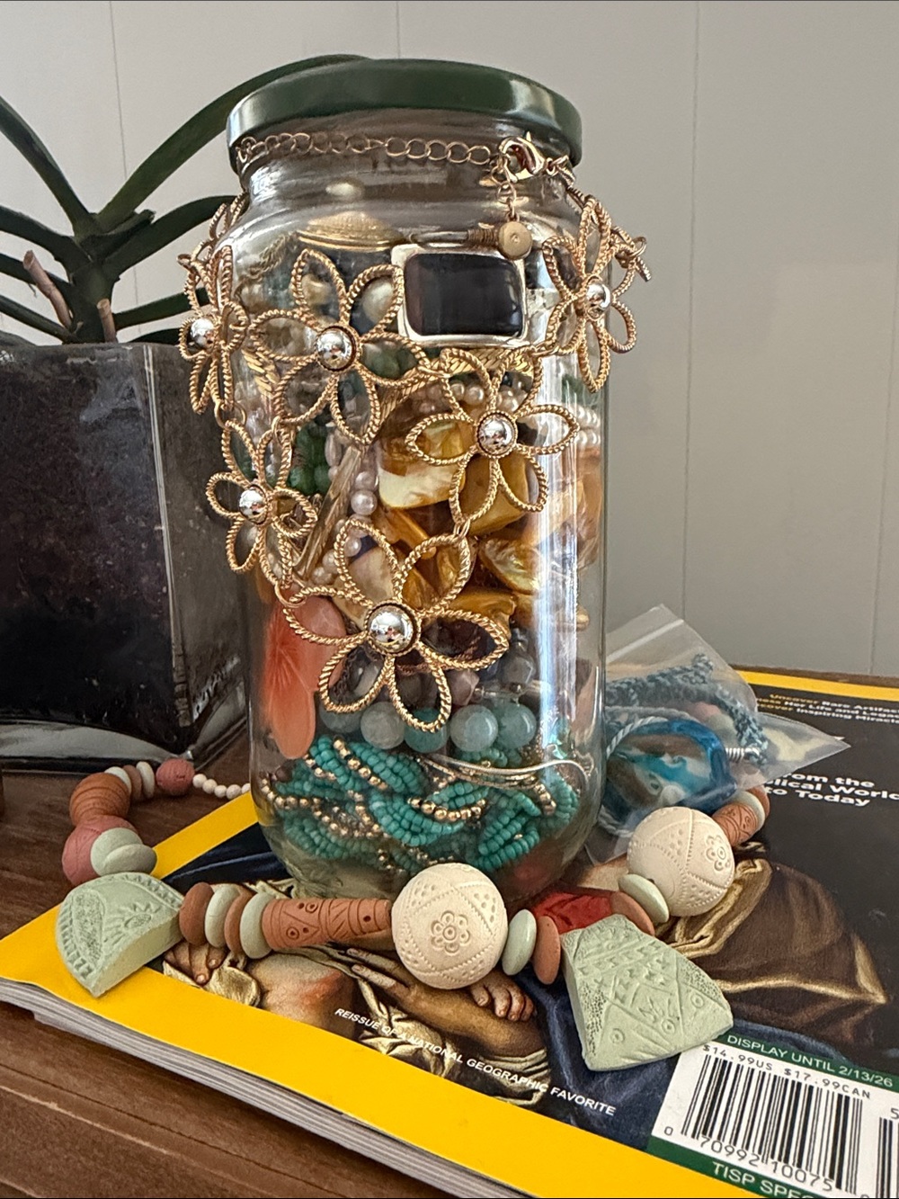The sacred wonders- nature loving - vacation feels - mystery jewelry jar
